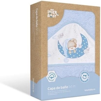 INTERBABY OSUŠKA froté Medvedík spí modrá