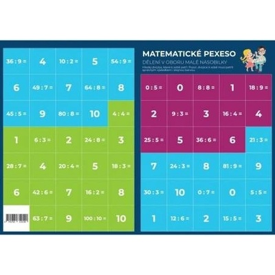 Pexeso - Matematika - Dělení v oboru malé násobilky - PhDr. Martin Staněk
