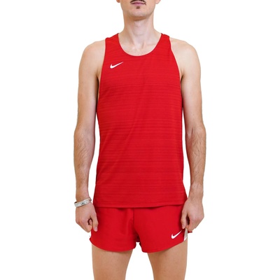 Nike Потник Nike men Stock Dry Miler Singlet Червен Velikost XL