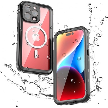 Image 1 of Techsuit ShellBox IP68 Waterproof MagSafe Case - ударо и водоустойчив кейс с MagSafe за iPhone 15 Pro Max (черен)