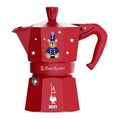 Bialetti Veselé Vánoce Moka Express 3tz Red