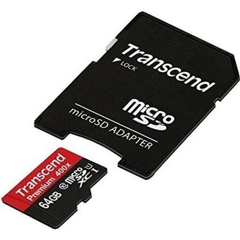 Transcend microSDXC 64GB UHS-I U1 + adapter TS64GUSDU1