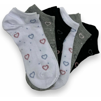 Dámske ponožky mix farby 6x párov 04 MIX farby