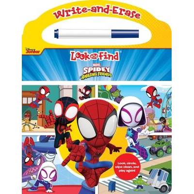 Disney Junior Marvel Spidey and His Amazing Friends: Write-And-Erase Look and Find" - "" ("Pi Kids")(Board Books) (9781503772229)