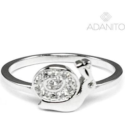 Adanito EFR1433 Strieborný prsteň slimák