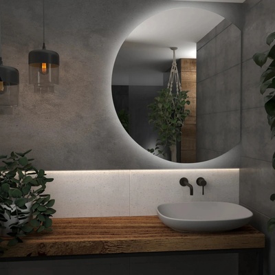 Daramio Okrúhle zrkadlo s LED svetlom E5 60x110 cm