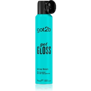 got2b got Gloss Shine Finish спрей за блясък за топлинно третиране на косата 200ml