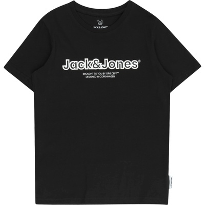 JACK & JONES Тениска 'LAKEWOOD' черно, размер 176