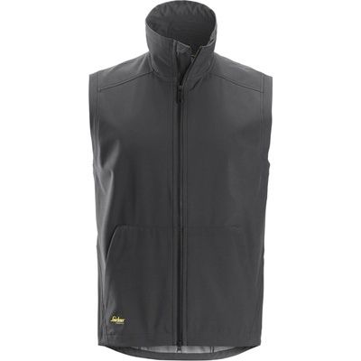 Snickers Workwear AllroundWork Softshellová vesta vetruodolná šedá
