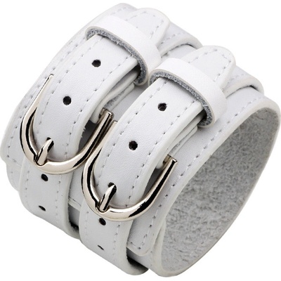 Naky Široký kožený Alabama White N5845