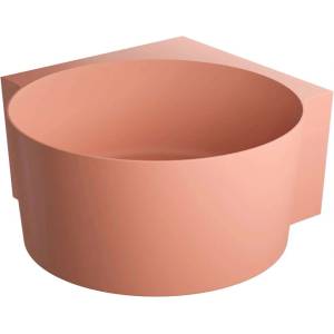 Omnires Ovo M+ - Ъглова вана 120х120 см, корал OVO120WNCO (OVO120WNCO)