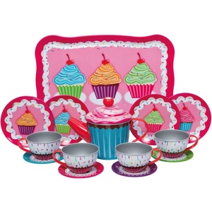 Bigjigs Toys Детски чаен сервиз - Cupcake, 15 части, метален (SYCPTS) - ozone