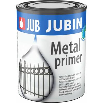 JUB JUBIN Metal primer základná antikorózna farba na železo a farebné kovy 0,65 l Sivá