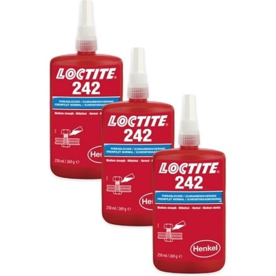 Loctite 242 strednepevnostné 250 ml 3 ks
