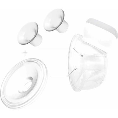 BabyOno Резервни части за помпа за кърма Babyono - Shelly, фунии и приставка за кърмене (5901435414033)