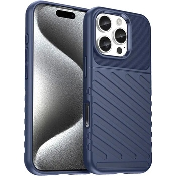 HQWear Силиконов кейс Thunder Case за iPhone 16 Pro Max - син (Thunder case iPhone 16 Pro Max blue)