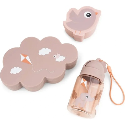 Done by Deer Детски кутии за обяд с бутилка със сламка Playground, розови, 3 ел (1246441)