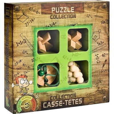 Eureka Комплект дървени логически пъзели Eureka - 4 Wood Puzzles Set, Junior (473366)
