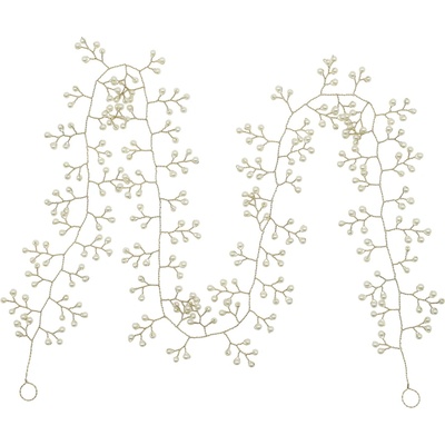 Chic Antique Dekorativní girlanda Pearls 100 cm, bílá barva, kov