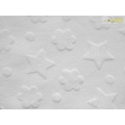 coral fleece baby bílý