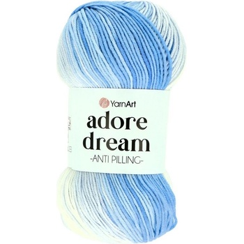YarnArt Adore Dream 1067 modro biela