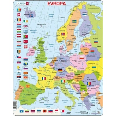 Dino EDU POLITICKÁ MAPA EVROPY 70 dielov