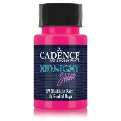 Cadence barva na textil uv midnight shine 50 ml magenta magenta