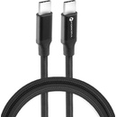 Forcell C391 nabíjací USB-C > USB-C QC4.0 5A/20V PD100W E-mark/ 4K/ Thunderbolt/ 20Gbit/s, 1m, černý