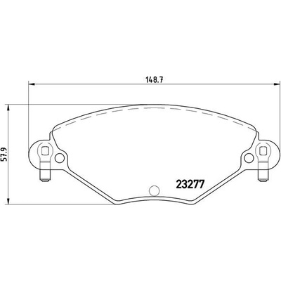 BREMBO Sada brzdových platničiek kotúčovej brzdy P61071