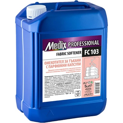 MEDIX professional, Омекотител за тъкани с парфюмни капсули, FC 103, 5 литра