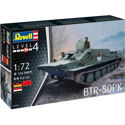 Revell Сглобяем модел, Revell, Съветски бронетранспортьор, БТР-50 ПК, 136 части