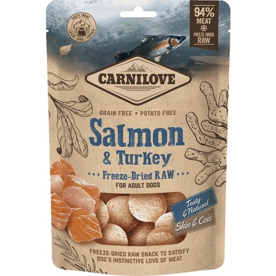 Carnilove Freeze-Dried Raw Snacks Salmon & Turkey 60 g