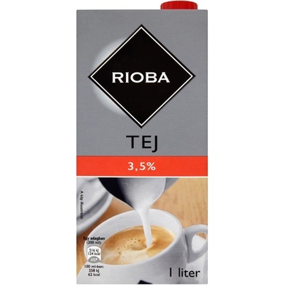 Rioba Краве мляко UHT 3.5% 1л