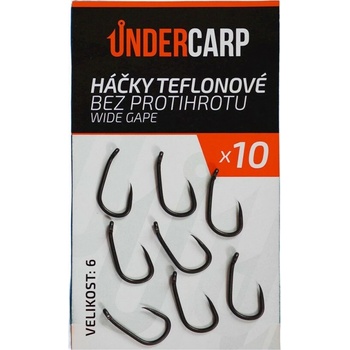 UnderCarp Teflonové bez protihrotu WIDE GAPE Veľ. 4 10ks