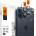 Spigen Glass tR EZ Fit Optik Pro Lens Protector 2 Pack - 2 комплекта предпазни стъклени лещи за камерата на iPhone 16 Pro, iPhone 16 Pro Max, iPhone 15 Pro, iPhone 15 Pro Max, iPhone 14 Pro, iPhone 14