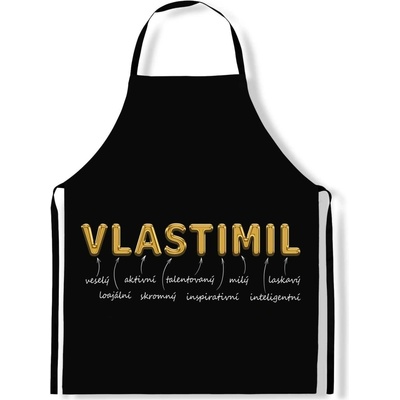 IMPAR Zástěra Mužská jména Gold Vlastimil