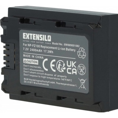 Батерия NP-FZ100 за Sony Alpha 7 III / Alpha 9, 2400 mAh (889001082)