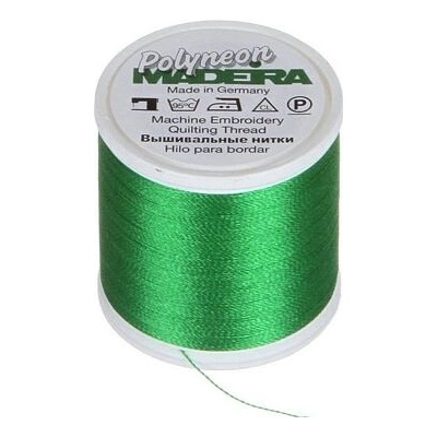 Vyšívací nitě PES Madeira Polyneon (400m) barva 1988 grass green