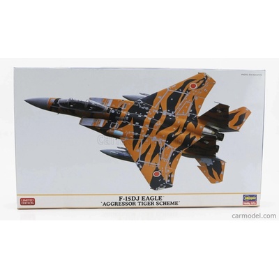 Hasegawa Mcdonnel douglas F-15dj Eagle Aggressor Tiger Scheme Military Airplane 1988 1:72