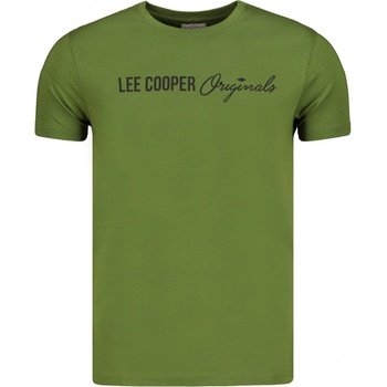 Lee Cooper pánske tričko Logo kaki