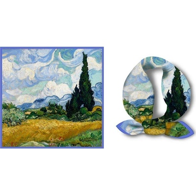 Bavlissimo šátek Van Gogh maluje obrazy Pšeničné pole