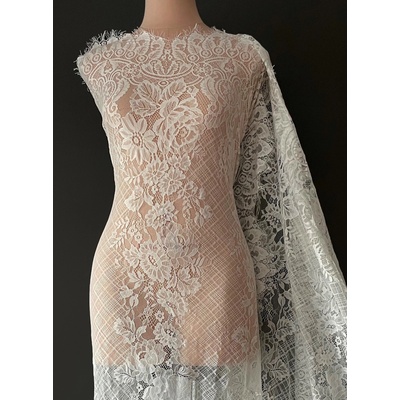 Francúzska čipka (LDR-5116) Off-white (Mléčno biela) (#1)