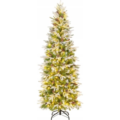 Costway Umelý vianočný stromček 181 - 200 cm LED