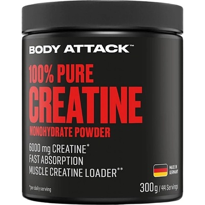 Body Attack Sports Nutrition 100% Pure Creatine [300 грама] Неовкусен