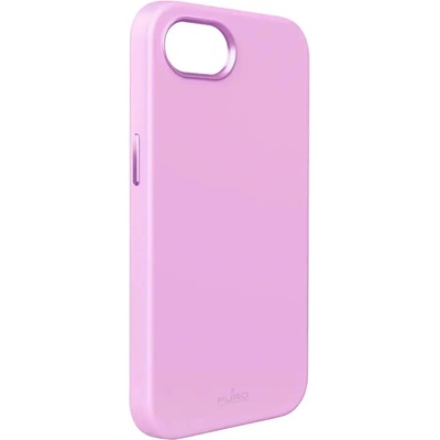 PURO Liquid Silicon Cover "ICON MAG PRO" с Magsafe, метални бутони и пръстен на камерата за iPhone 16E, розов (PUIPCSE25ICONMPROSE)