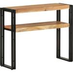 vidaXL Конзолна маса, 90x30x75 см, акациево дърво масив (321097)