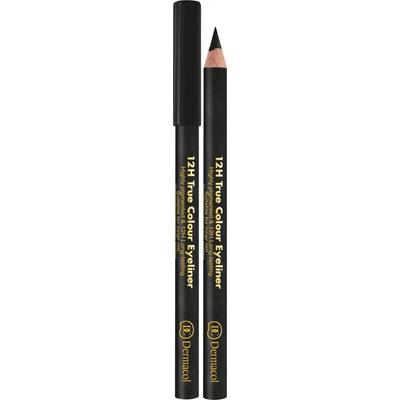 Dermacol 12H True Colour Eyeliner dlhotrvajúca ceruzka na oči 8 Black 2 g