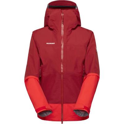 Mammut Дамско водоустойчиво яке Mammut Women's Alto Guide Hardshell Hooded Jacket Waterproof jacket - Dark Mammut Red / Mammut Red (102-5104-0113)