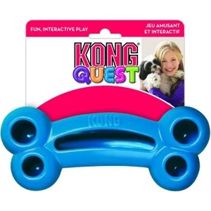 KONG Quest Bone Large - играчка, за лакомства, за куче от гума - САЩ - PE1E