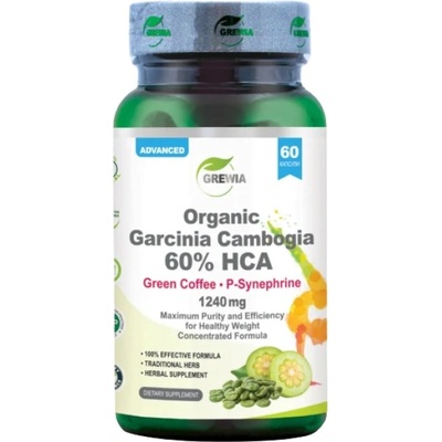 Grewia Organic Garcinia Cambogia 60% HCA | Green Coffee | P-Synephrine [60 капсули]